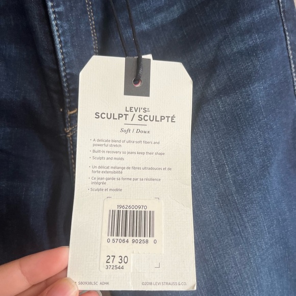 NWT LEVI’s 311 Shaping Skinny Jeans size 27 - Picture 7 of 13